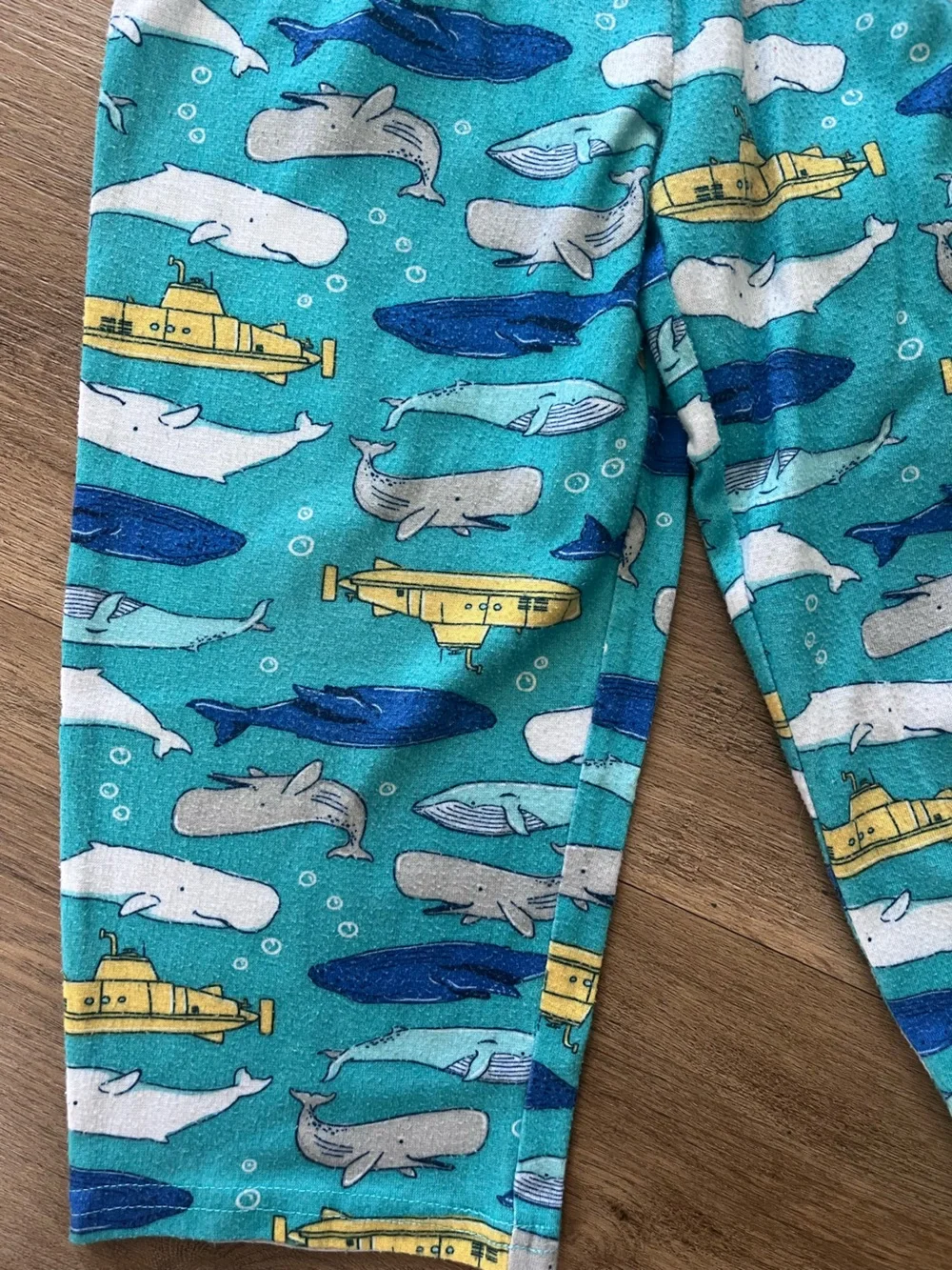 Carter's Teal Blue Whale & Submarine Pajama Pants 3T